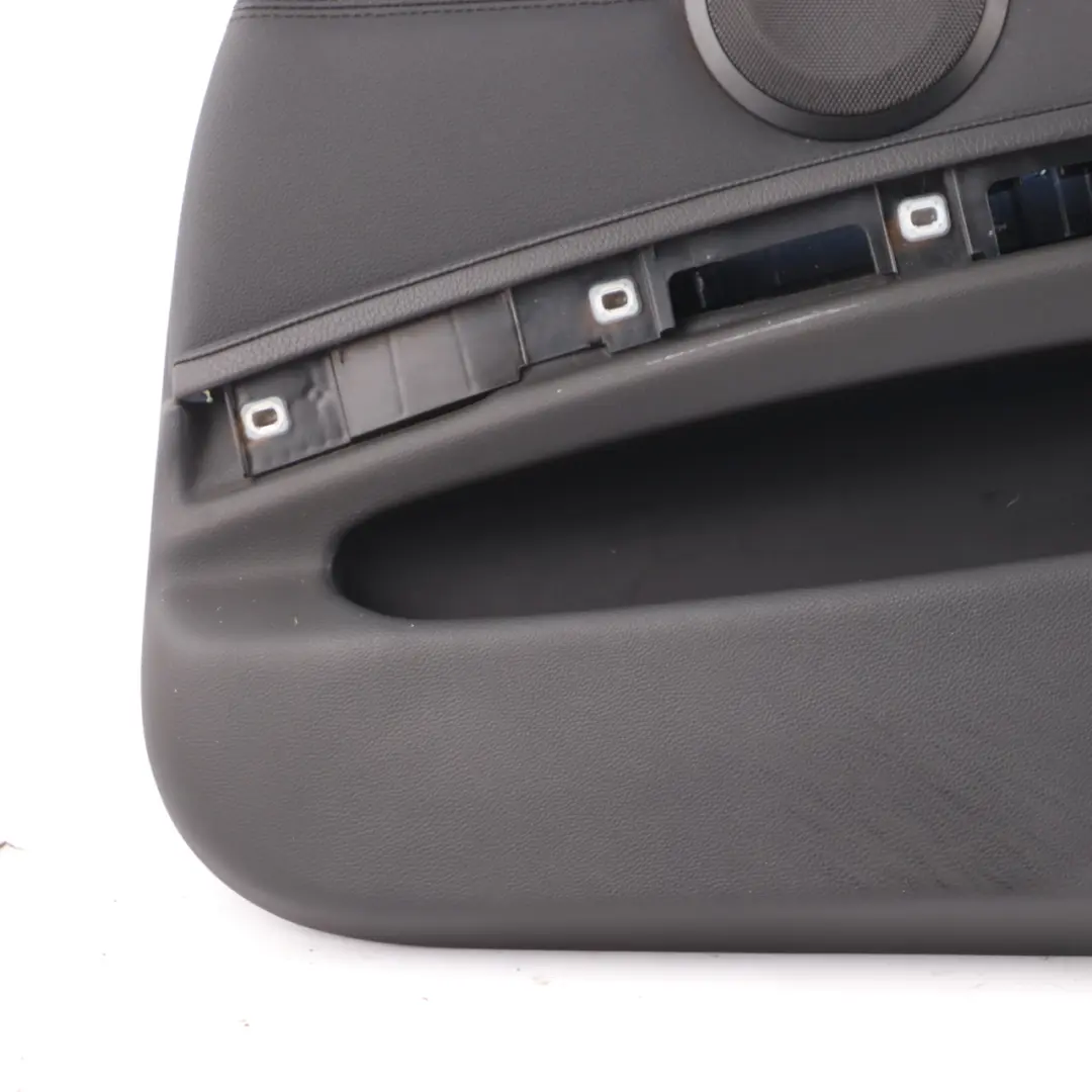 BMW E90 E91 LCI Front Right Door Card O/S Black Leather Trim Panel - SKU rhd-9167822 - Part number 9167822