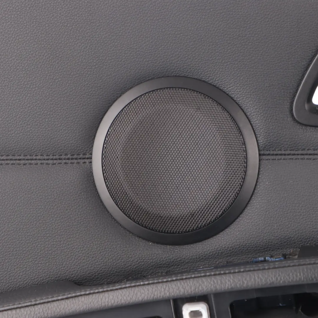 BMW E90 E91 LCI Front Right Door Card O/S Black Leather Trim Panel - SKU rhd-9167822 - Part number 9167822