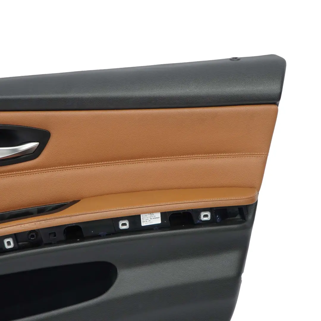 Front Right O/S Door Card Panel Leather Dakota Saddle Brown to BMW 3 Series E90 LCI with Part number 9167834 BMW 3 Series E90 LCI Front Right O/S Door Card Panel Leather Dakota Saddle Brown - SKU rhd-9167834 - Part number 9167834