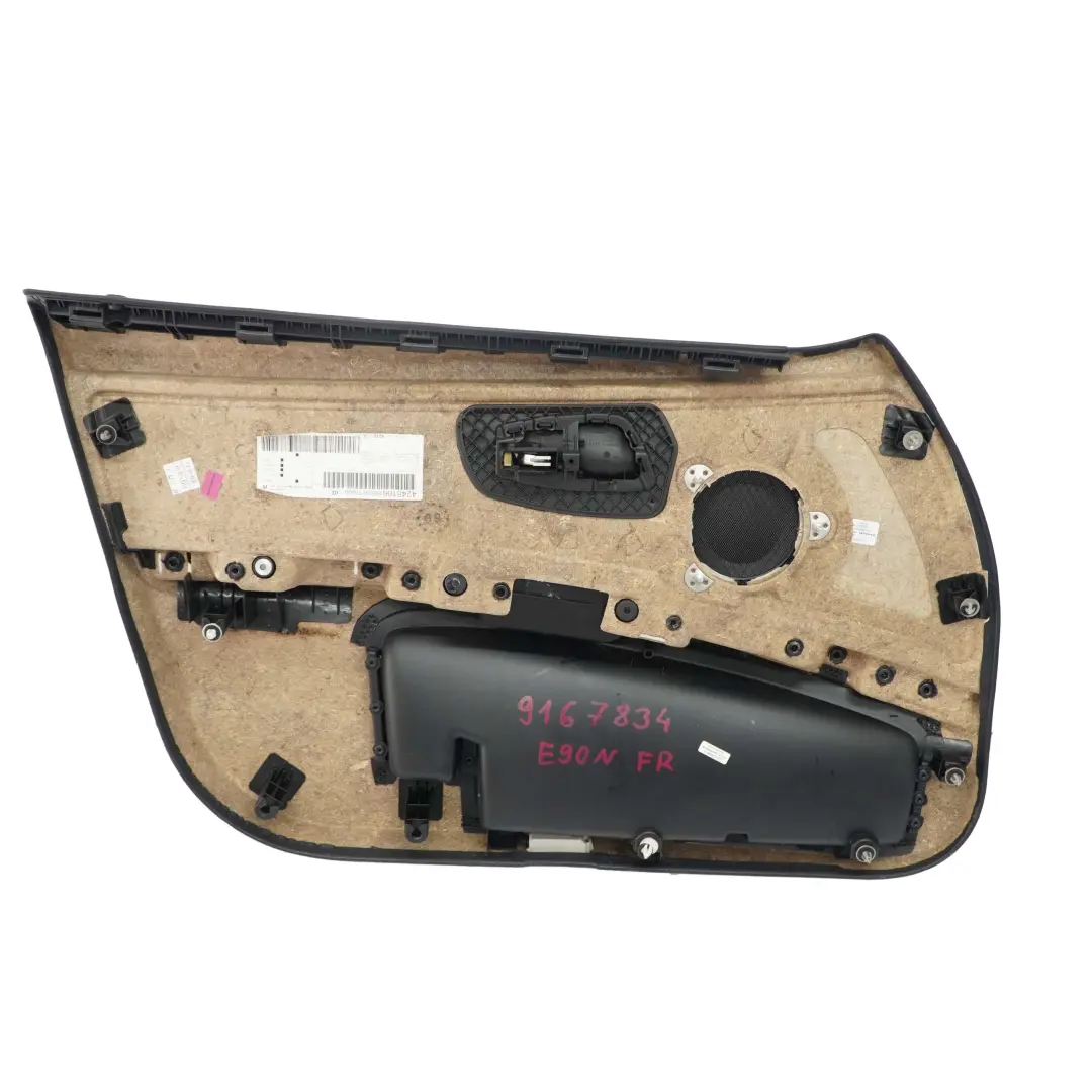 Front Right O/S Door Card Panel Leather Dakota Saddle Brown to BMW 3 Series E90 LCI with Part number 9167834 BMW 3 Series E90 LCI Front Right O/S Door Card Panel Leather Dakota Saddle Brown - SKU rhd-9167834 - Part number 9167834