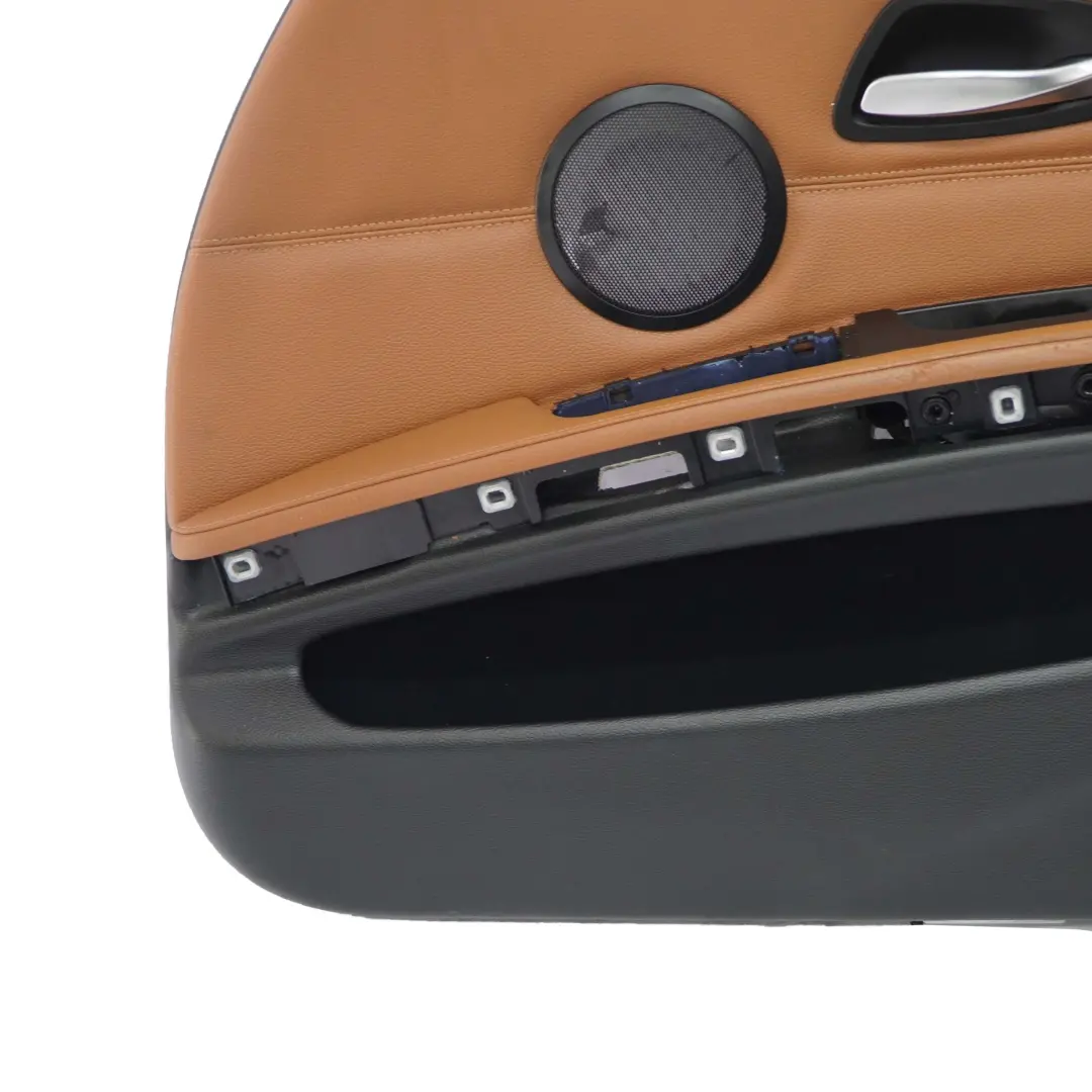 Front Right O/S Door Card Panel Leather Dakota Saddle Brown to BMW 3 Series E90 LCI with Part number 9167834 BMW 3 Series E90 LCI Front Right O/S Door Card Panel Leather Dakota Saddle Brown - SKU rhd-9167834 - Part number 9167834