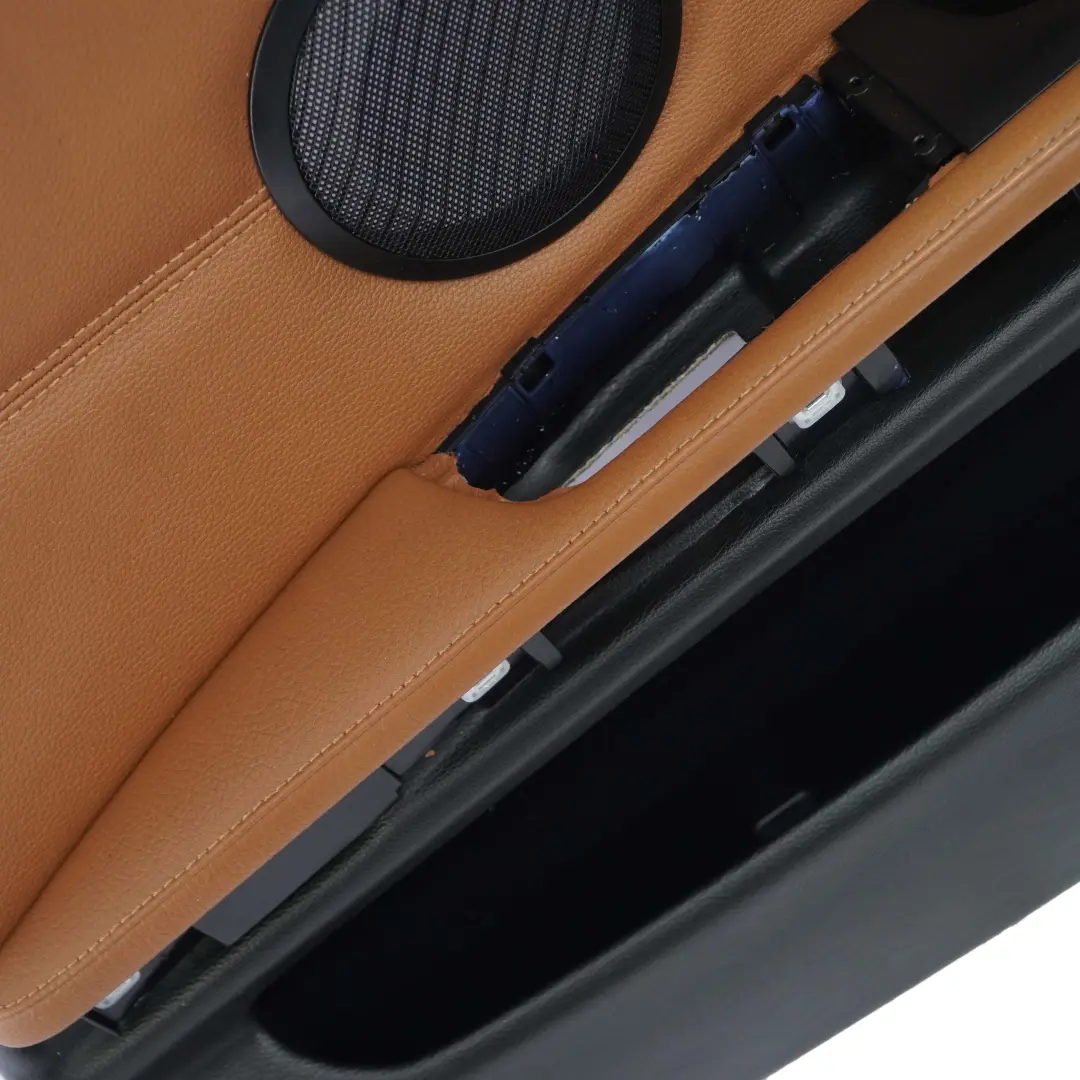 BMW 3 Series E90 LCI Front Right O/S Door Card Panel Leather Dakota Saddle Brown - SKU rhd-9167834 - Part number 9167834