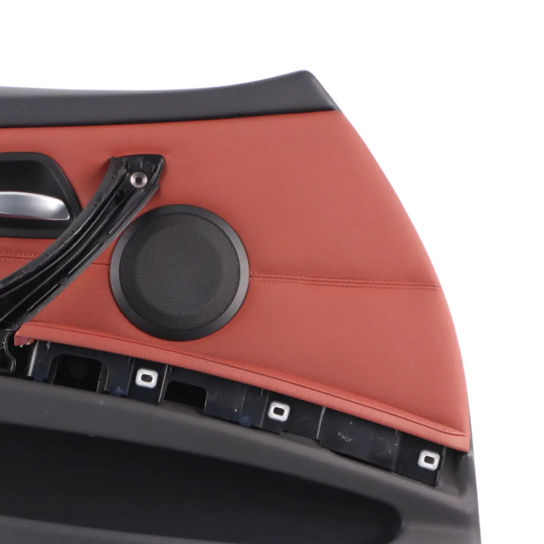 BMW E90 E91 LCI Door Card Front Left N/S Trim Panel Leather Dakota Red Brown - SKU rhd-9167837-1 - Part number 9167837