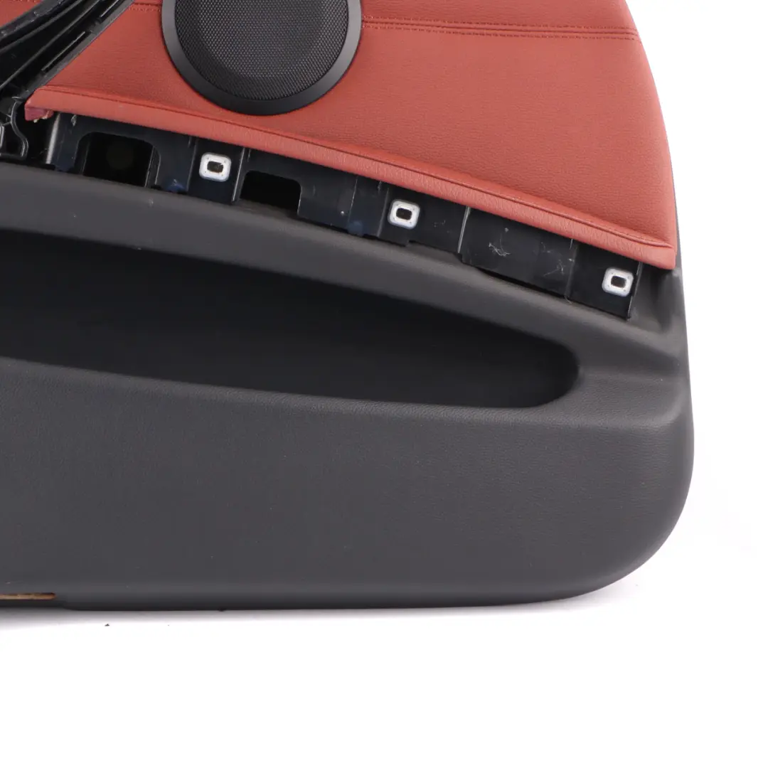 BMW E90 E91 LCI Door Card Front Left N/S Trim Panel Leather Dakota Red Brown - SKU rhd-9167837-1 - Part number 9167837
