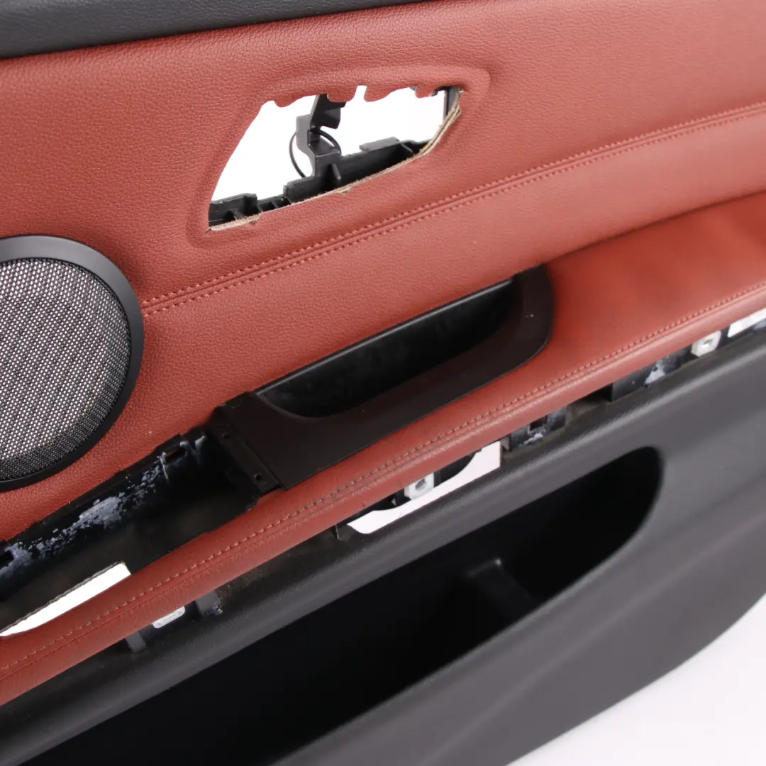 Door Card Front Right O/S Trim Panel Leather Dakota Red Brown to BMW E90 E91 with Part number 9167838 BMW E90 E91 Door Card Front Right O/S Trim Panel Leather Dakota Red Brown - SKU rhd-9167838 - Part number 9167838