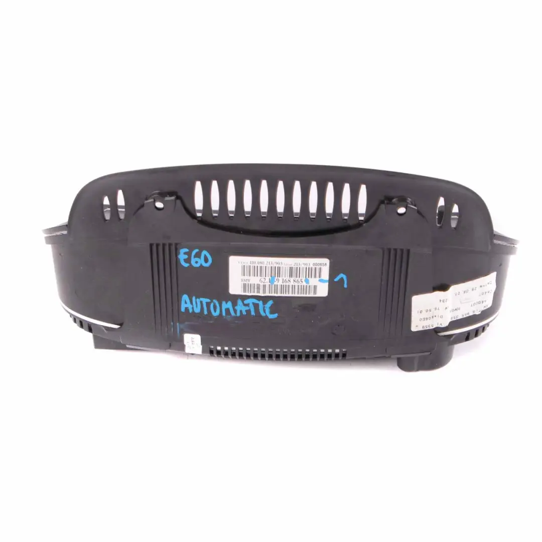 Instrument Cluster BMW E60 E61 LCI Clocks Speedo Control Unit Automatic to with Part number 9168865 Instrument Cluster BMW E60 E61 LCI Clocks Speedo Control Unit Automatic - SKU rhd-9168865-1 - Part number 9168865