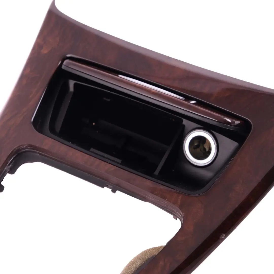  Centre Console BMW E90 E91 LCI Decor Cover Storage Wood Nutwood Nussbaumwurzel - SKU rhd-9170900 - Part number 9170900