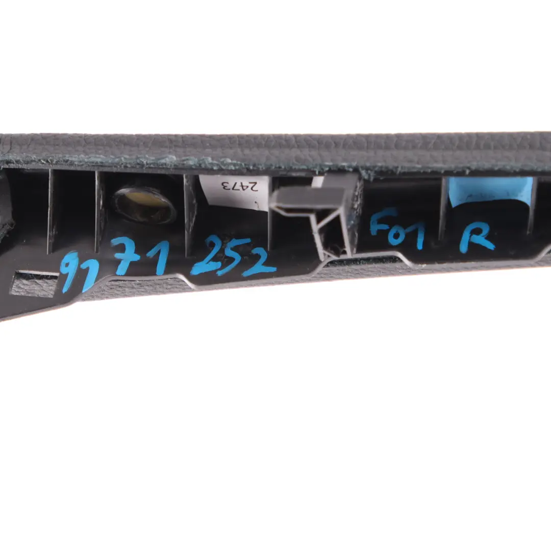 Centre Console Trim BMW F01 F02 Right O/S Cover Strip Leather Black to with Part number 9171252 Centre Console Trim BMW F01 F02 Right O/S Cover Strip Leather Black - SKU rhd-9171252 - Part number 9171252
