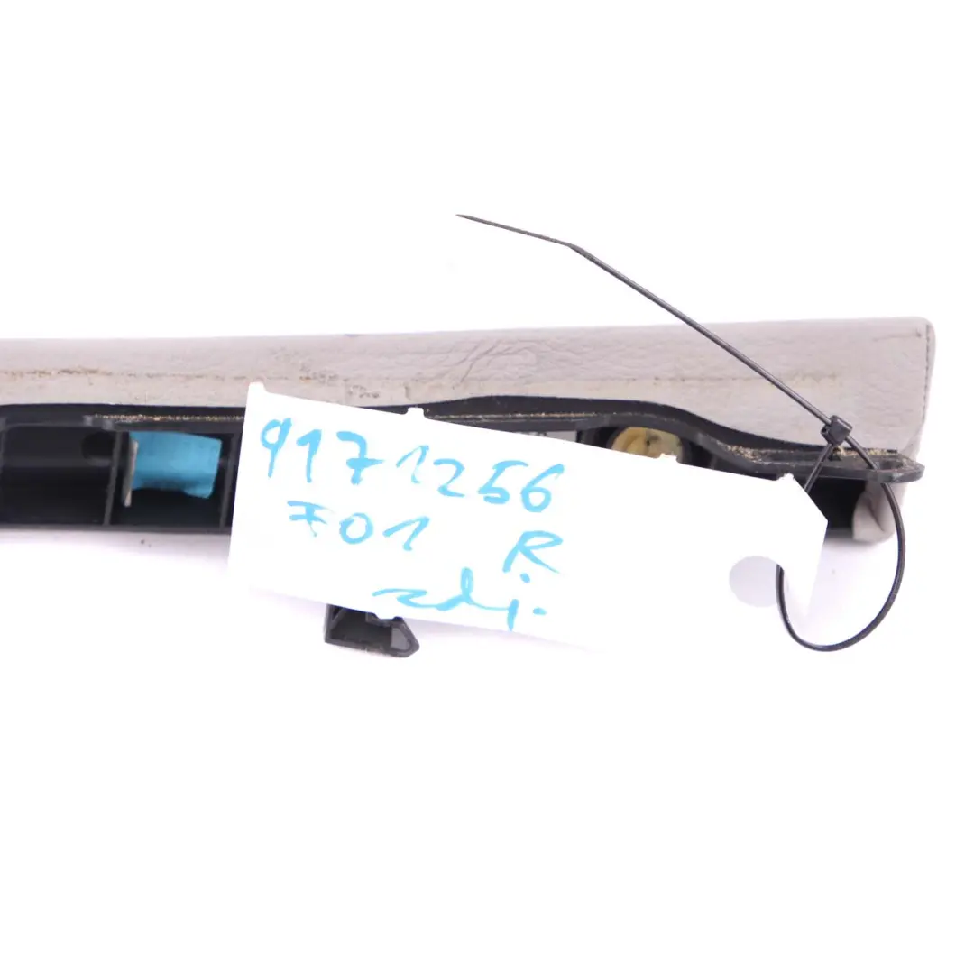 Centre Console Trim BMW F01 Right O/S Cover Strip Leather Everest Grey to with Part number 9171256 Centre Console Trim BMW F01 Right O/S Cover Strip Leather Everest Grey - SKU rhd-9171256 - Part number 9171256