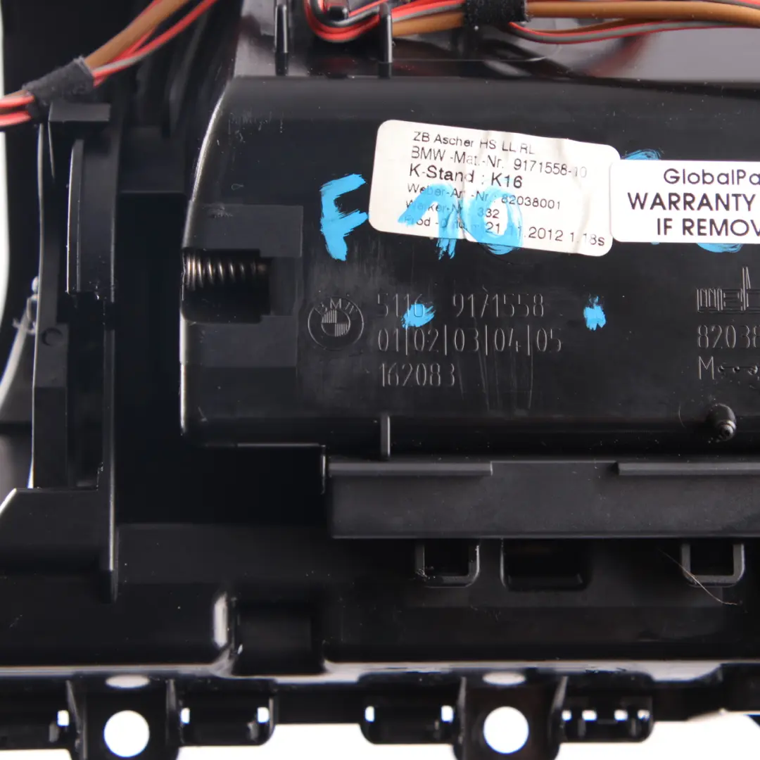 Ashtray BMW F10 F11 Ash Storage Centre Console Tray Front Trim to with Part number 9171558 Ashtray BMW F10 F11 Ash Storage Centre Console Tray Front Trim - SKU rhd-9171558 - Part number 9171558