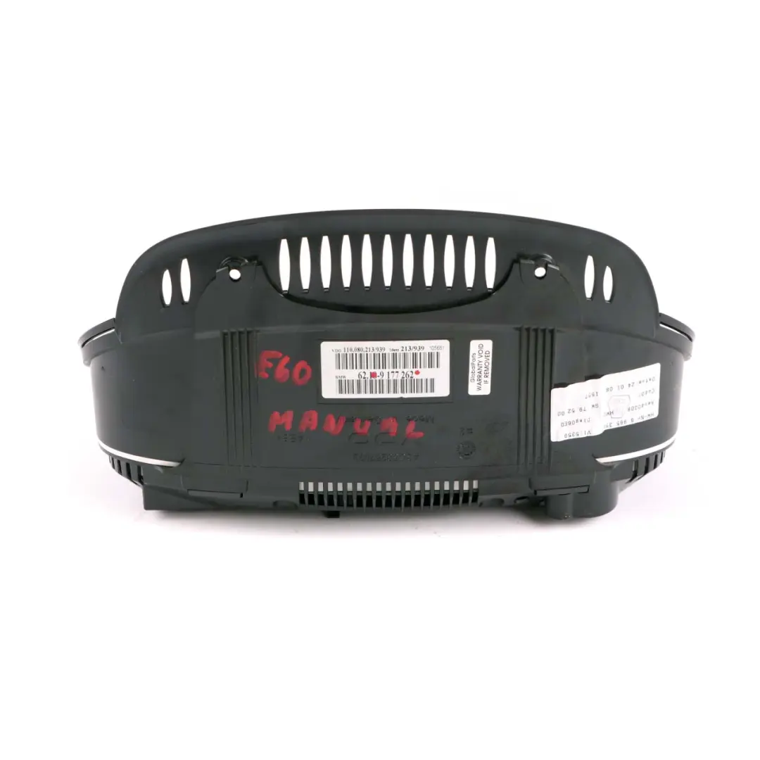 Instrument Cluster Speedo Clocks Manual Diesel 9177262 to BMW 5 Series E60 E61 with Part number 9135254 BMW 5 Series E60 E61 Instrument Cluster Speedo Clocks Manual Diesel 9177262 - SKU rhd-9177262 - Part number 9135254