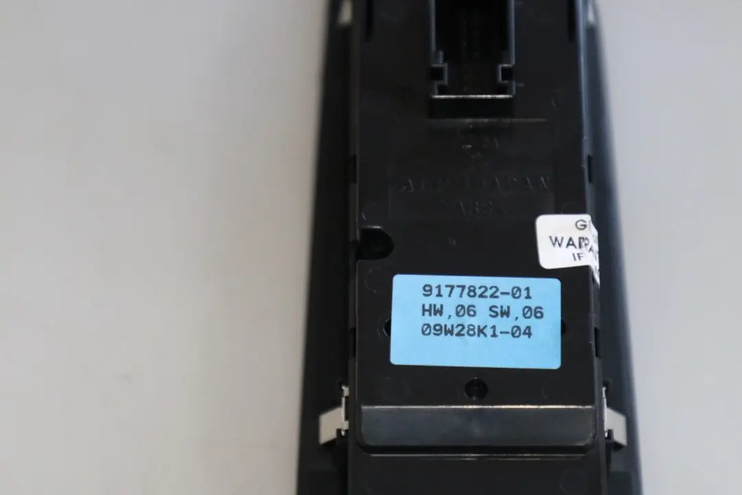 Switch Window Lifter Driver's Side 9216107 to BMW Z4 E89 Cabrio Roadster with Part number 9177822 BMW Z4 E89 Cabrio Roadster Switch Window Lifter Driver's Side 9216107 - SKU RHD-9177822 - Part number 9177822