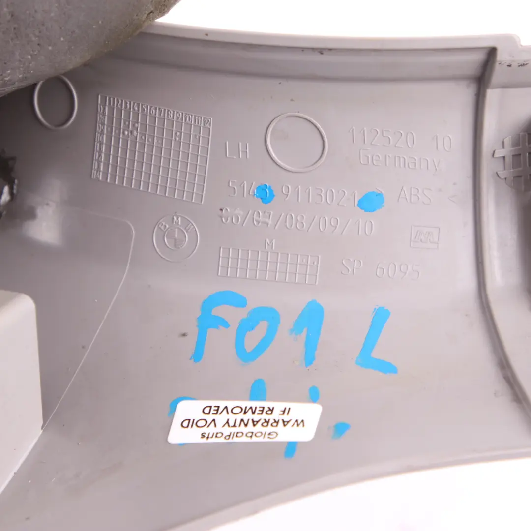 BMW F01 F02 Lateral Trim Panel Bottom Front Left N/S Everest Grey 9113021 - SKU rhd-9182584 - Part number 9182584