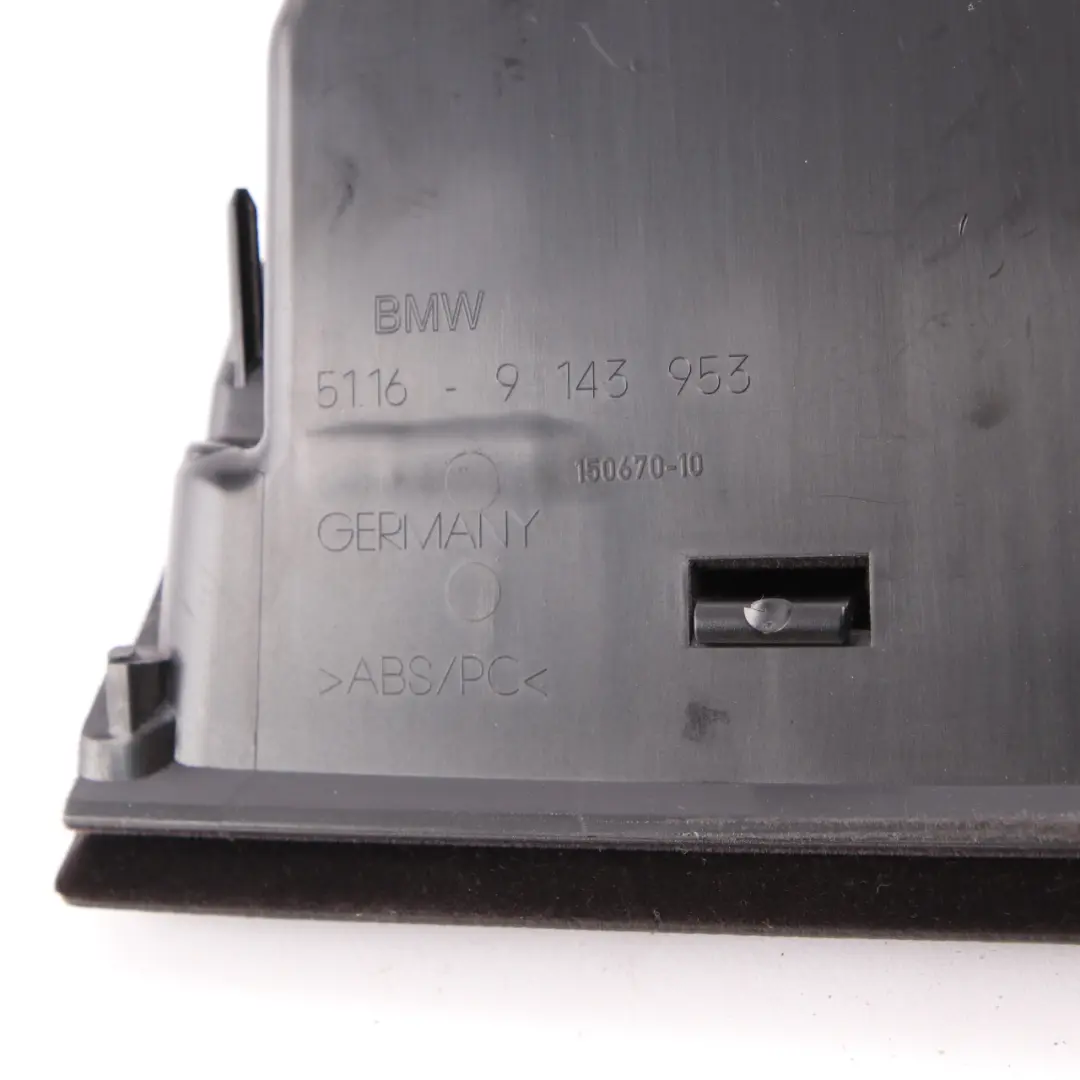  Dashboard Folding Box BMW F01 F02 Driver's Side Compartment Black - SKU rhd- 9183120 - Part number 9183120