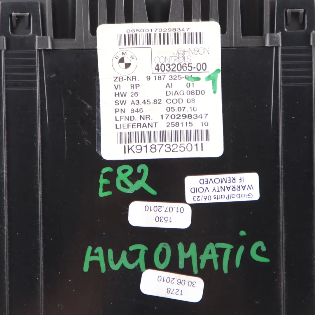 Instrument Cluster BMW E81 E82 E87 LCI Petrol Speedo Clocks Automatic to with Part number 9187325 Instrument Cluster BMW E81 E82 E87 LCI Petrol Speedo Clocks Automatic - SKU rhd-9187325-1 - Part number 9187325