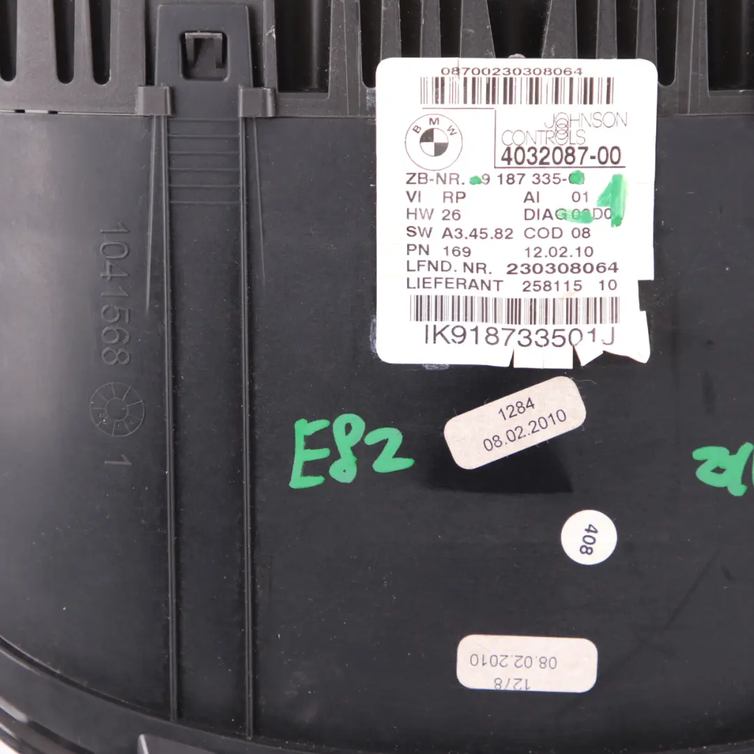 N47S Speedo Clocks Instruments MPH Automatic to BMW E81 E82 E88 E87 123d with Part number 9187335 BMW E81 E82 E88 E87 123d N47S Speedo Clocks Instruments MPH Automatic - SKU rhd-9187335-1 - Part number 9187335