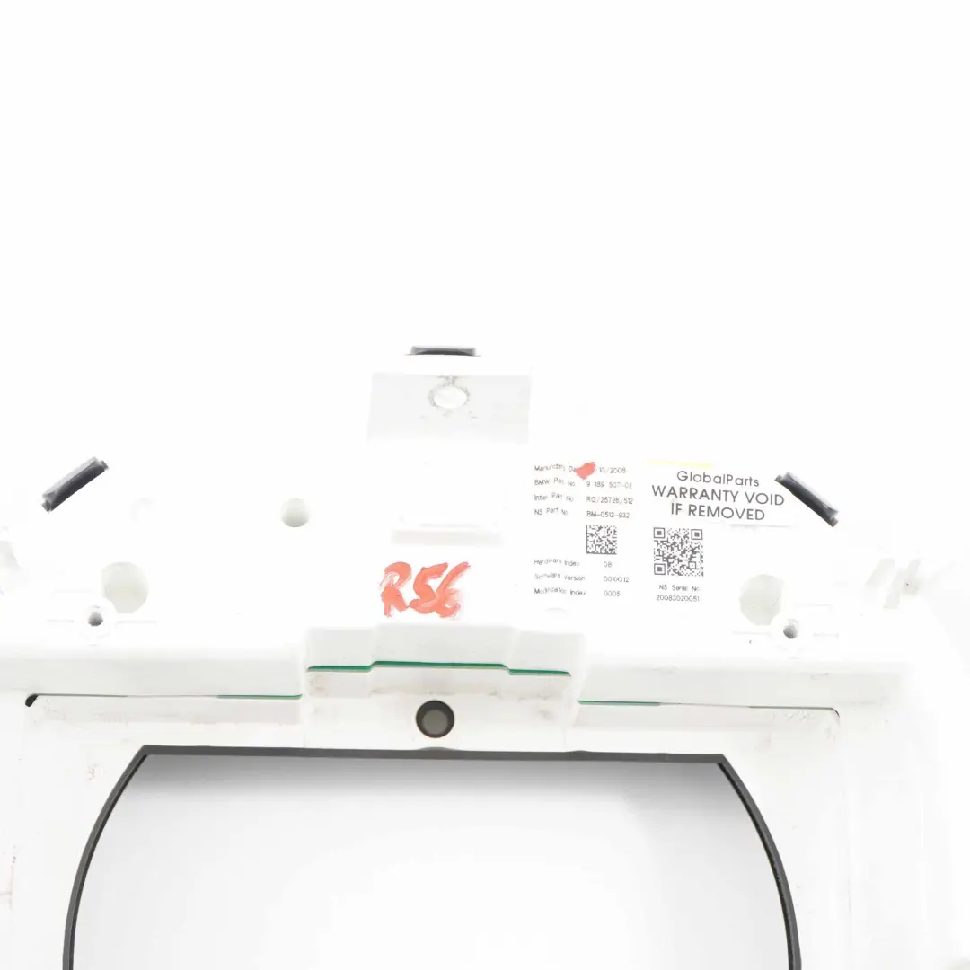 Instrument Cluster Mini R55 R56 R60 R61 Speedo Navigation Display Cover to with Part number 9189507 Instrument Cluster Mini R55 R56 R60 R61 Speedo Navigation Display Cover - SKU rhd-9189507 - Part number 9189507