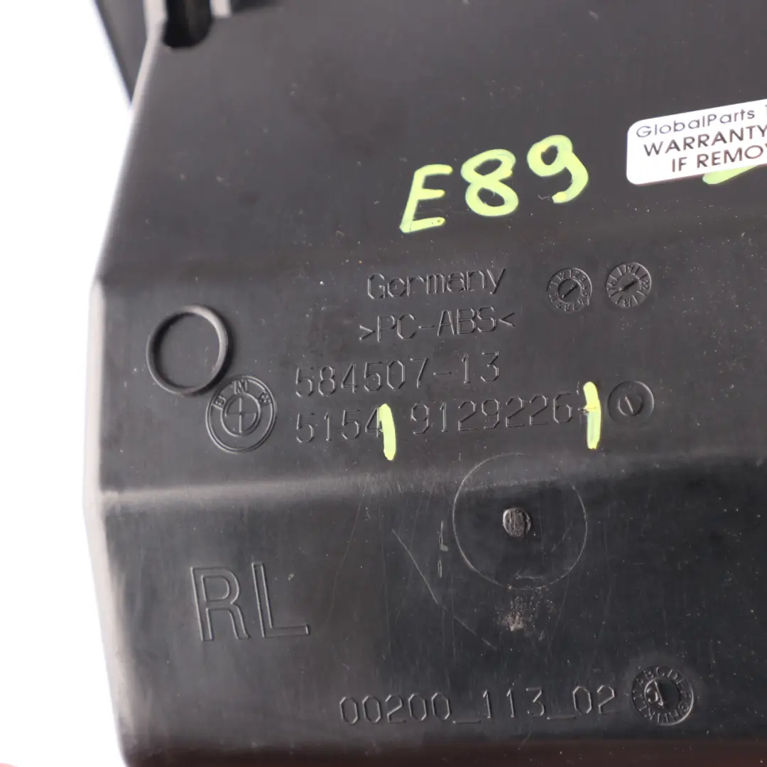 Storage Box Compartment Driver's Side Dashboard Tray Black 9129226 to BMW Z4 E89 with Part number 9189661 BMW Z4 E89 Storage Box Compartment Driver's Side Dashboard Tray Black 9129226 - SKU rhd-9189661 - Part number 9189661