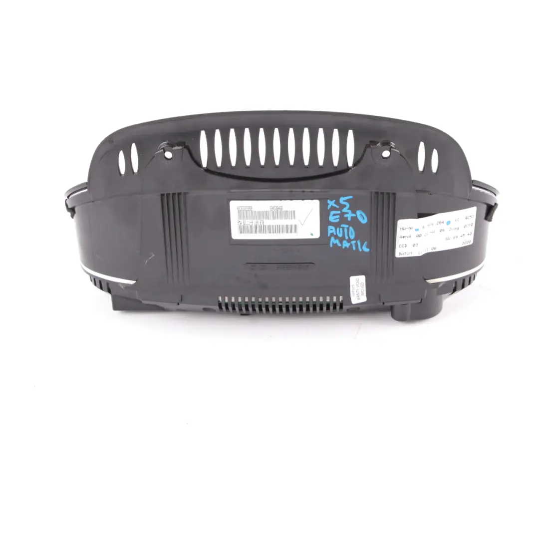  Instrument Cluster BMW X5 E70 Speedo Clocks Control Unit Automatic - SKU rhd-9189870 - Part number 9189870