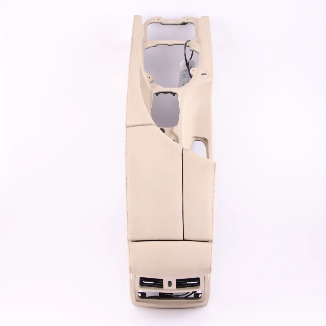 BMW E60 E61 LCI Centre Console Armrest Cream Beige Leather - SKU rhd-9191800 - Part number 9191800