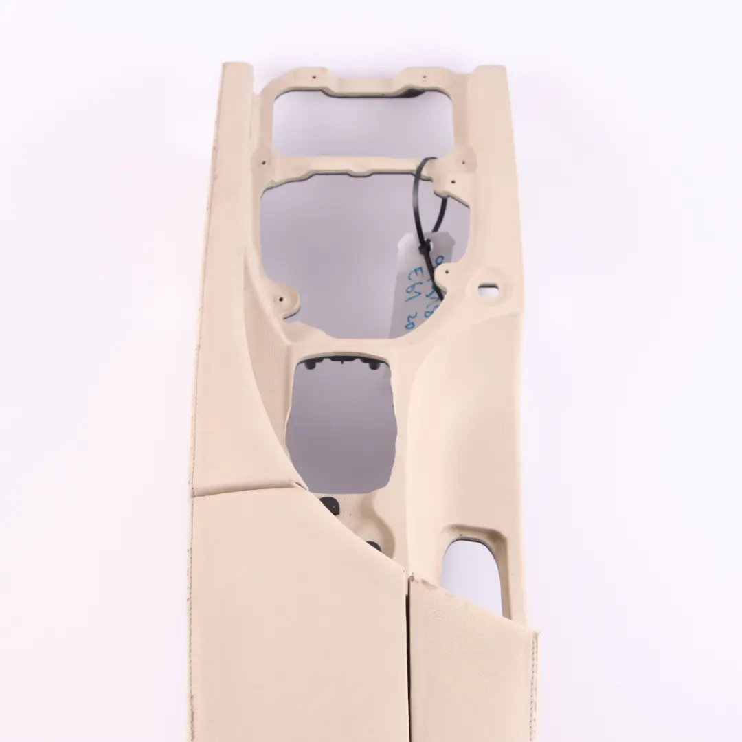 BMW E60 E61 LCI Centre Console Armrest Cream Beige Leather - SKU rhd-9191800 - Part number 9191800