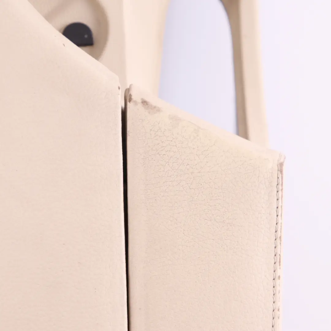 BMW E60 E61 LCI Centre Console Armrest Cream Beige Leather - SKU rhd-9191800 - Part number 9191800
