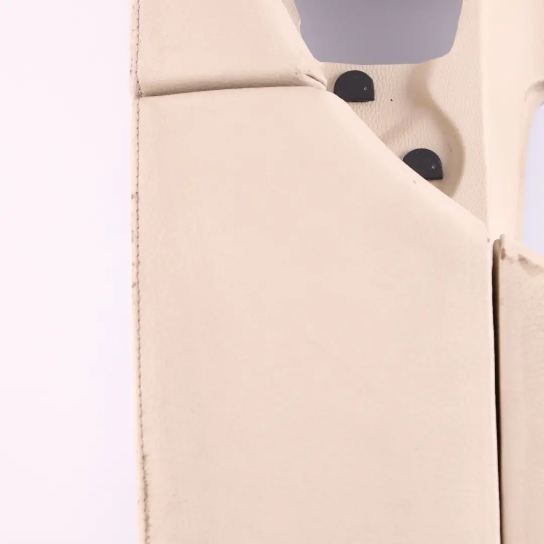 BMW E60 E61 LCI Centre Console Armrest Cream Beige Leather - SKU rhd-9191800 - Part number 9191800