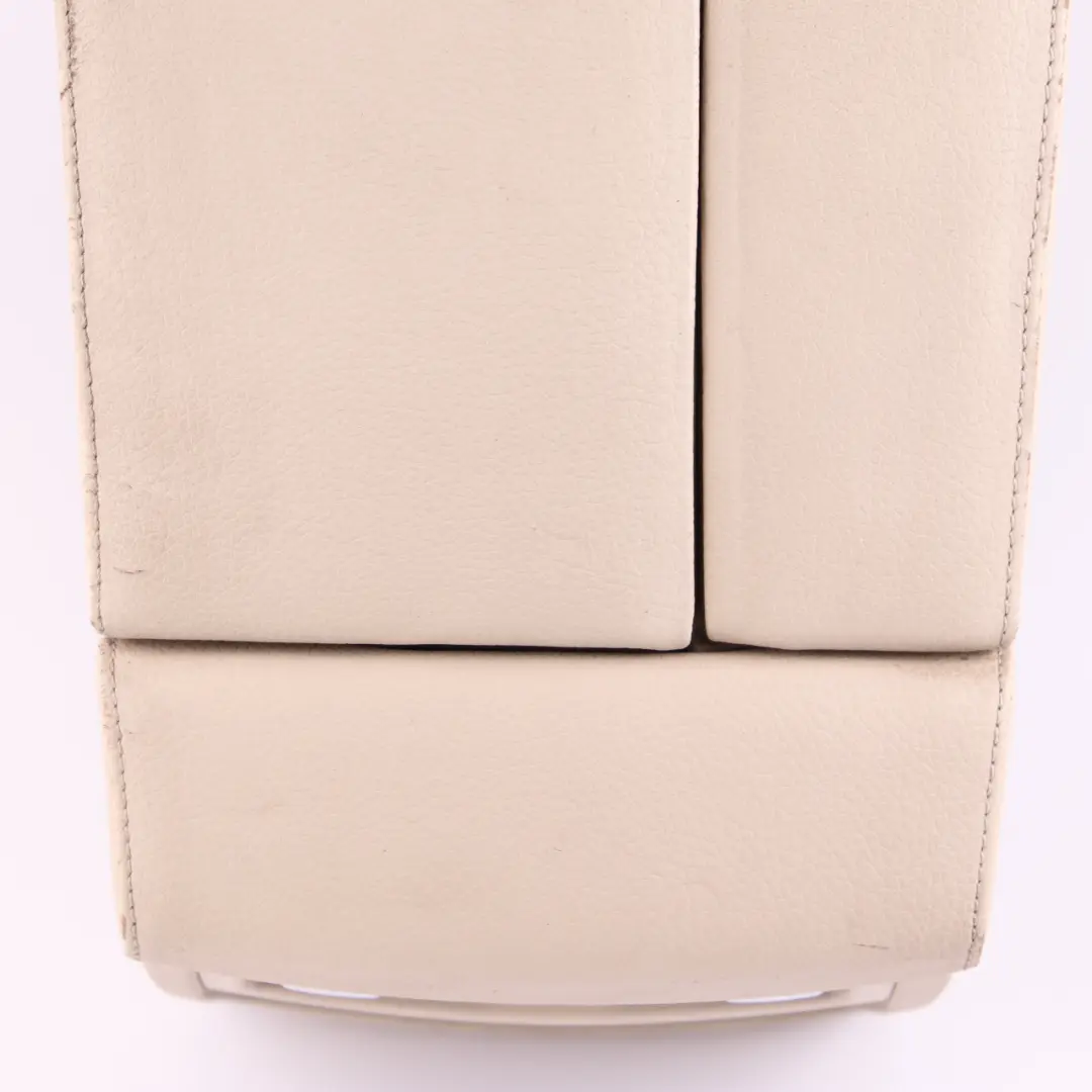 BMW E60 E61 LCI Centre Console Armrest Cream Beige Leather - SKU rhd-9191800 - Part number 9191800