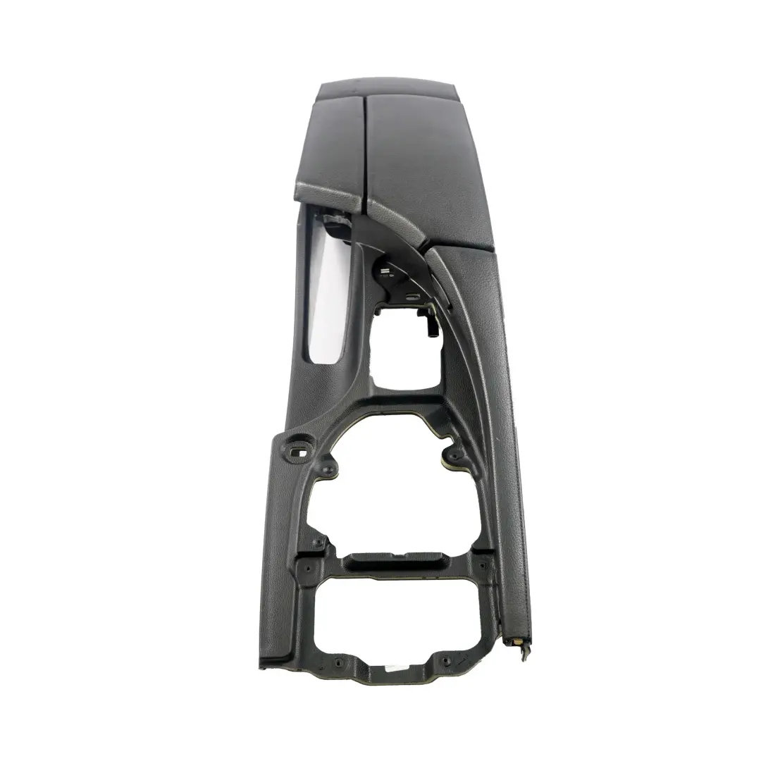 Centre Console Leather Armrest Part to BMW 5 Series E60 E61 Black with Part number 9191801 BMW 5 Series E60 E61 Black Centre Console Leather Armrest Part - SKU rhd-9191801-3 - Part number 9191801