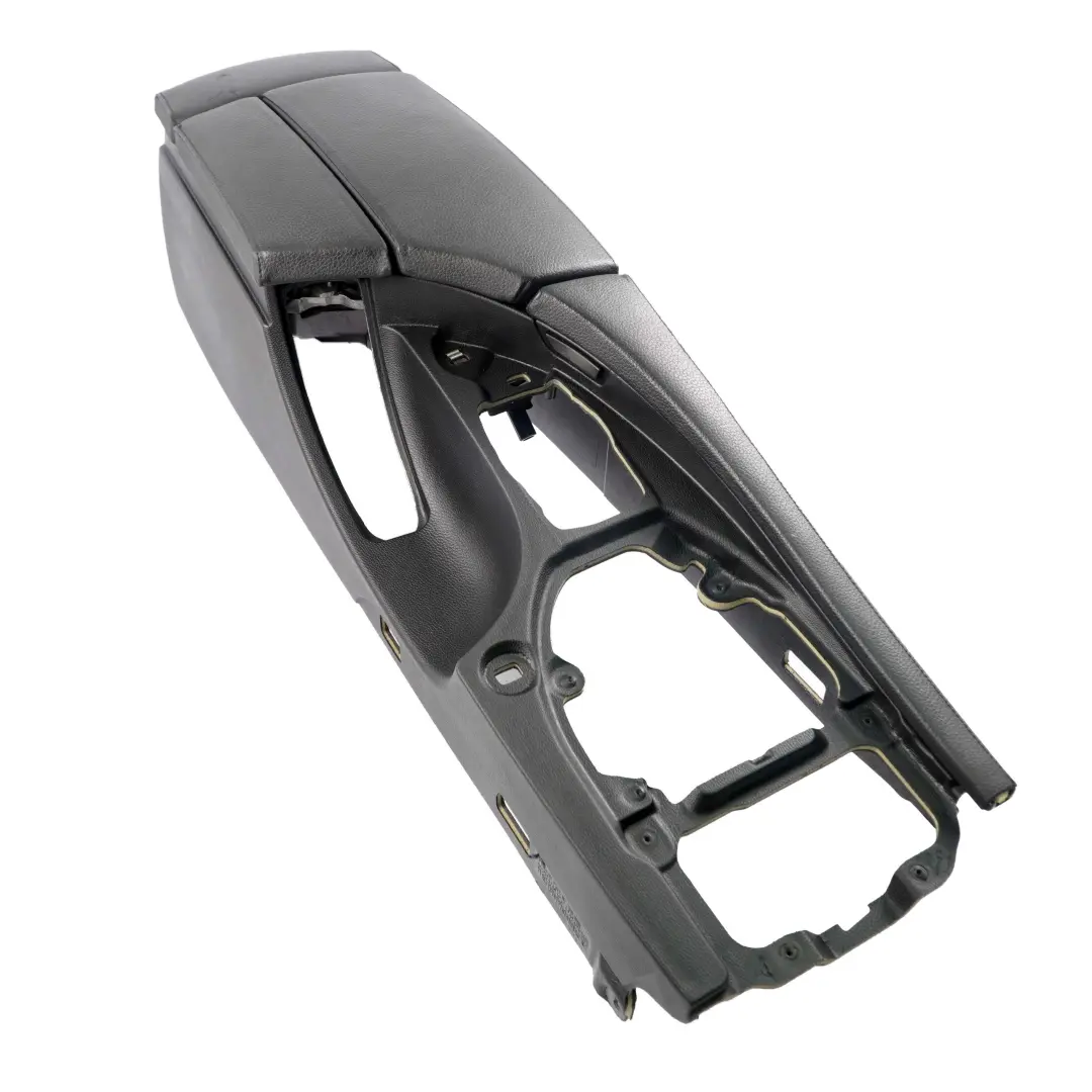 Centre Console Leather Armrest Part to BMW 5 Series E60 E61 Black with Part number 9191801 BMW 5 Series E60 E61 Black Centre Console Leather Armrest Part - SKU rhd-9191801-3 - Part number 9191801