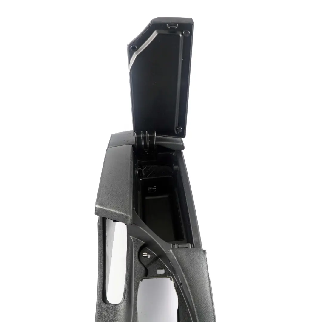 Centre Console Leather Armrest Part to BMW 5 Series E60 E61 Black with Part number 9191801 BMW 5 Series E60 E61 Black Centre Console Leather Armrest Part - SKU rhd-9191801-3 - Part number 9191801