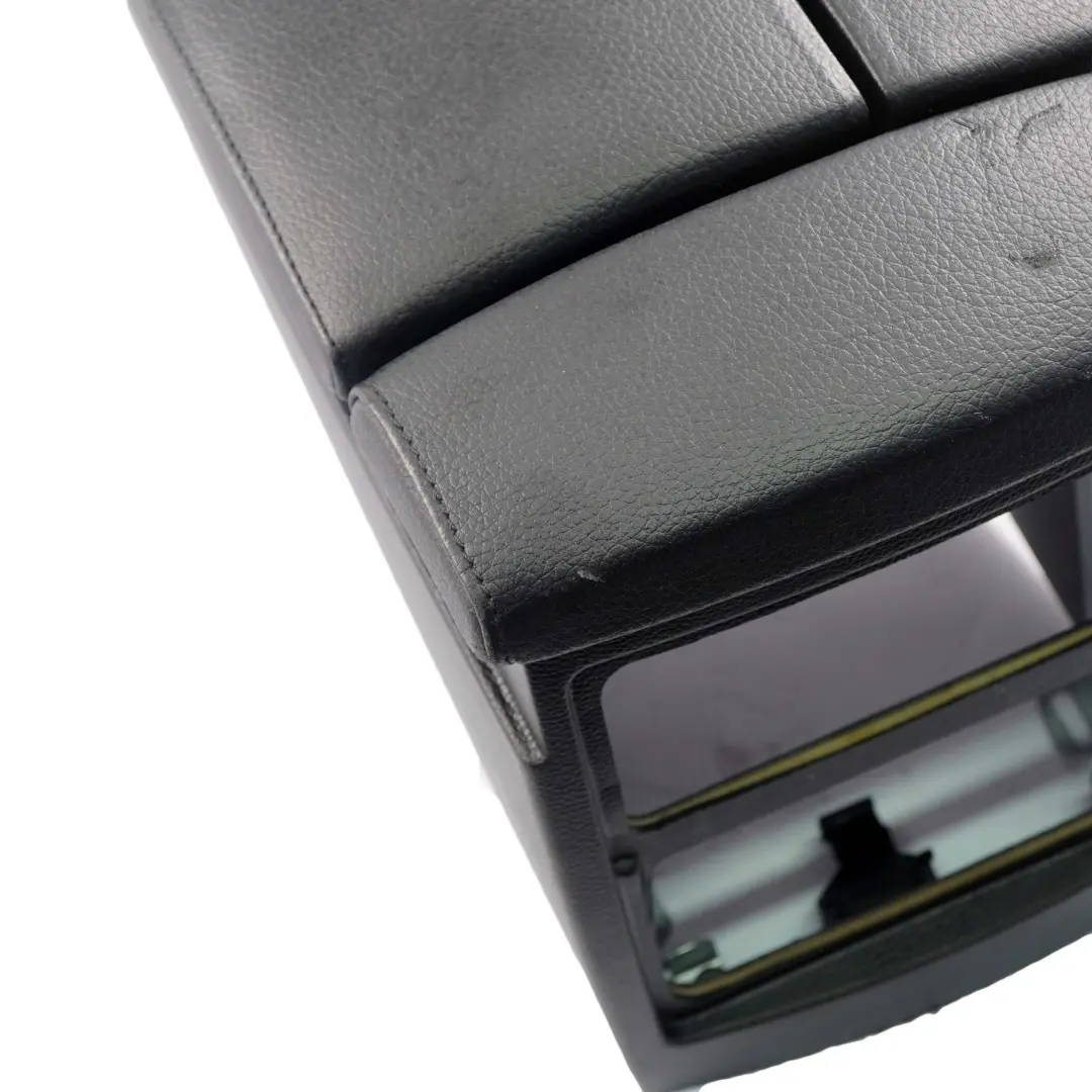 Centre Console Leather Armrest Part to BMW 5 Series E60 E61 Black with Part number 9191801 BMW 5 Series E60 E61 Black Centre Console Leather Armrest Part - SKU rhd-9191801-3 - Part number 9191801