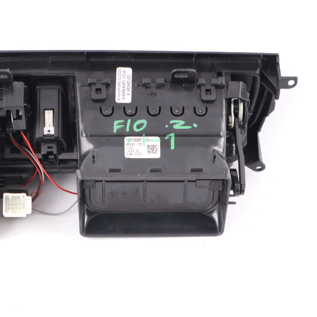 Vent BMW F10 F11 LCI Fresh Air Grille Centre Console to Air with Part number 9192897 Air Vent BMW F10 F11 LCI Fresh Air Grille Centre Console - SKU rhd-9192897-1 - Part number 9192897