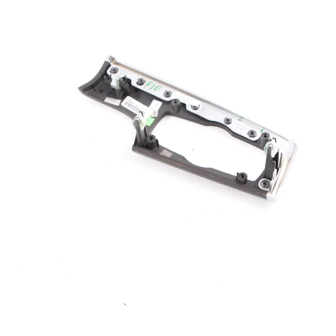 Headlight Switch Frame BMW F10 F11 Cover Surround Trim Fine Wood Chrom to with Part number 9192938 Headlight Switch Frame BMW F10 F11 Cover Surround Trim Fine Wood Chrom - SKU rhd-9192938 - Part number 9192938