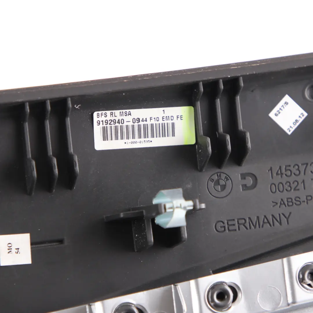 Decor Strip Trim Dashboard Fine Wood Perlglanz Chrom to Dash Cover BMW F10 F11 with Part number 9192940 Dash Cover BMW F10 F11 Decor Strip Trim Dashboard Fine Wood Perlglanz Chrom - SKU rhd-9192940 - Part number 9192940