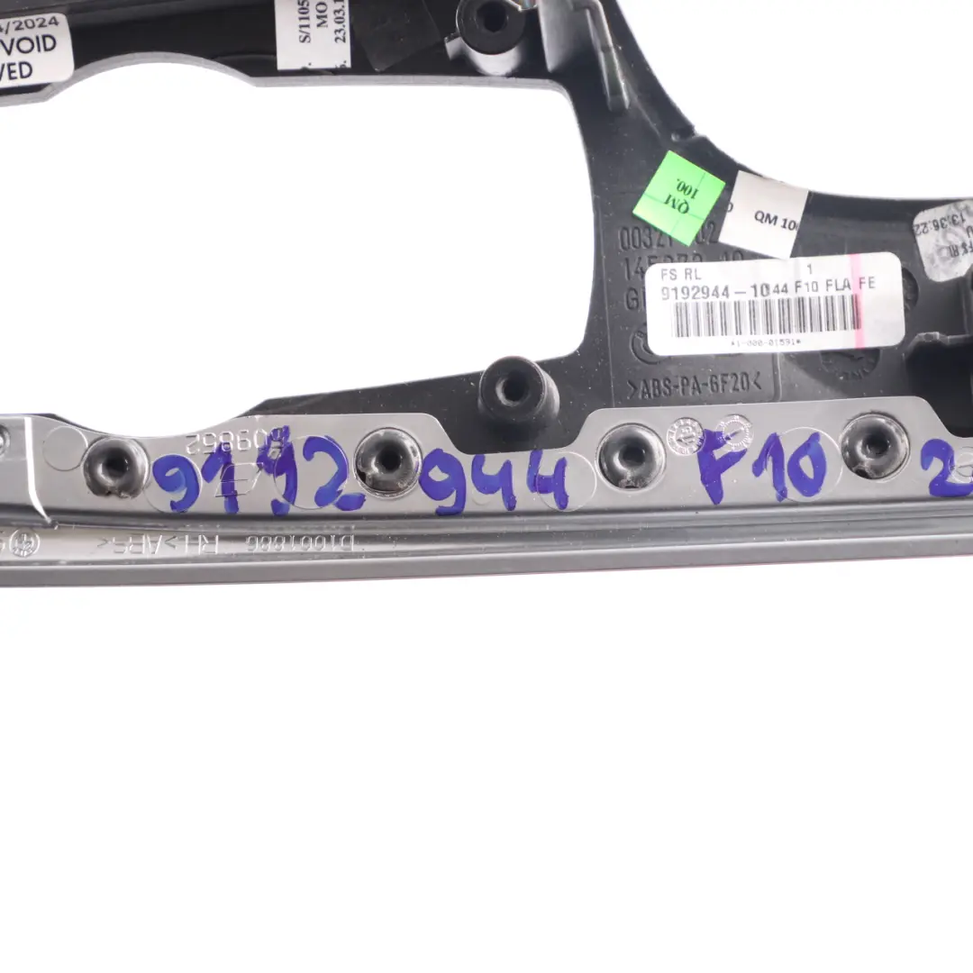 Instrument Panel Trim BMW F10 Decor Fine Wood Anthracite Perlglanz Chrom to with Part number 9192944 Instrument Panel Trim BMW F10 Decor Fine Wood Anthracite Perlglanz Chrom - SKU rhd-9192944 - Part number 9192944