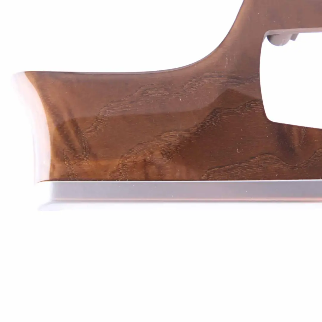 BMW F10 F11 Decor Strip Trim Dashboard Cover Wood Beige Chrome Right O/S - SKU rhd-9192950 - Part number 9192950