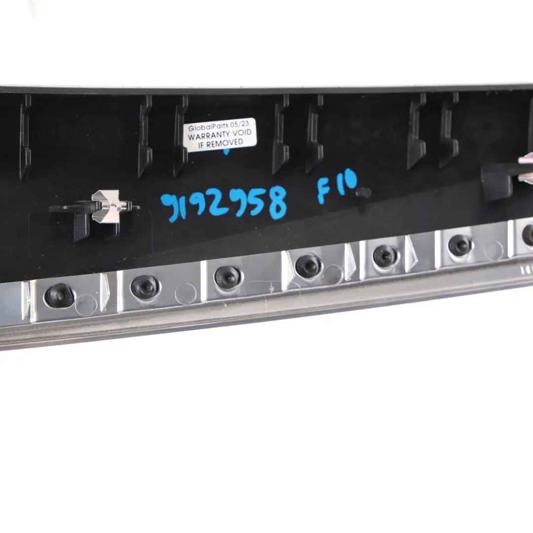 Decor Strip Trim Dashboard Dash Cover Brushed Aluminium to BMW 5 Series F10 F11 with Part number 9192958 BMW 5 Series F10 F11 Decor Strip Trim Dashboard Dash Cover Brushed Aluminium - SKU rhd-9192958 - Part number 9192958