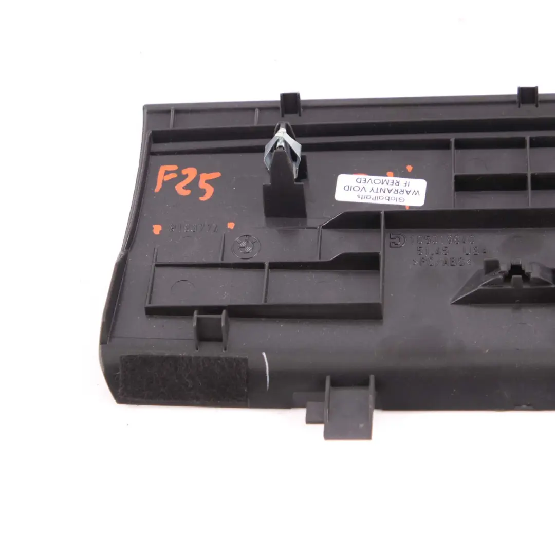 BMW X3 F25 Center Console Dashboard Tray Cover Trim Panel Centerstack - SKU rhd-9193774 - Part number 9193774