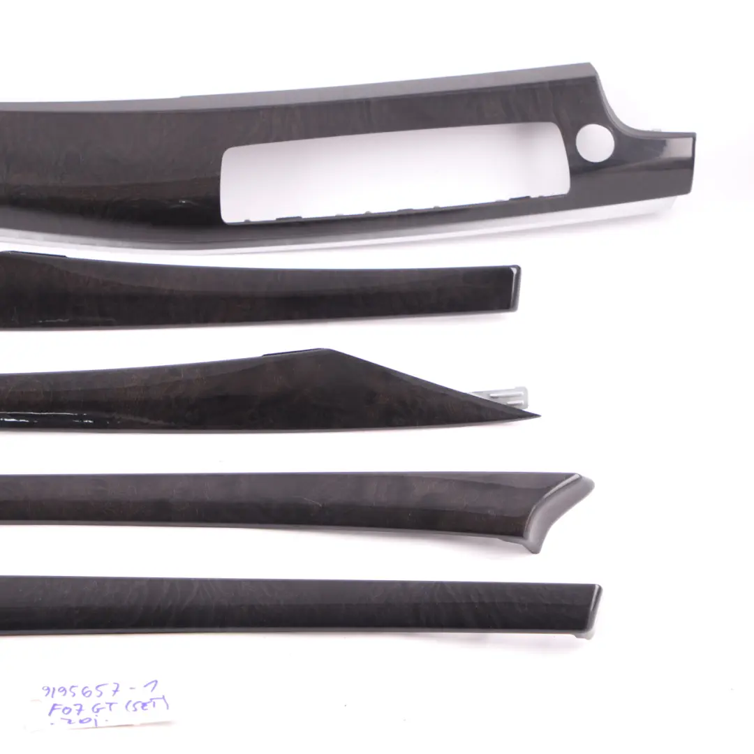 Set Trim Console Dashboard Door Card Strip Cover Wood Ash Anthracite to BMW F07 with Part number 9195657 BMW F07 Set Trim Console Dashboard Door Card Strip Cover Wood Ash Anthracite - SKU rhd-9195657-1 - Part number 9195657