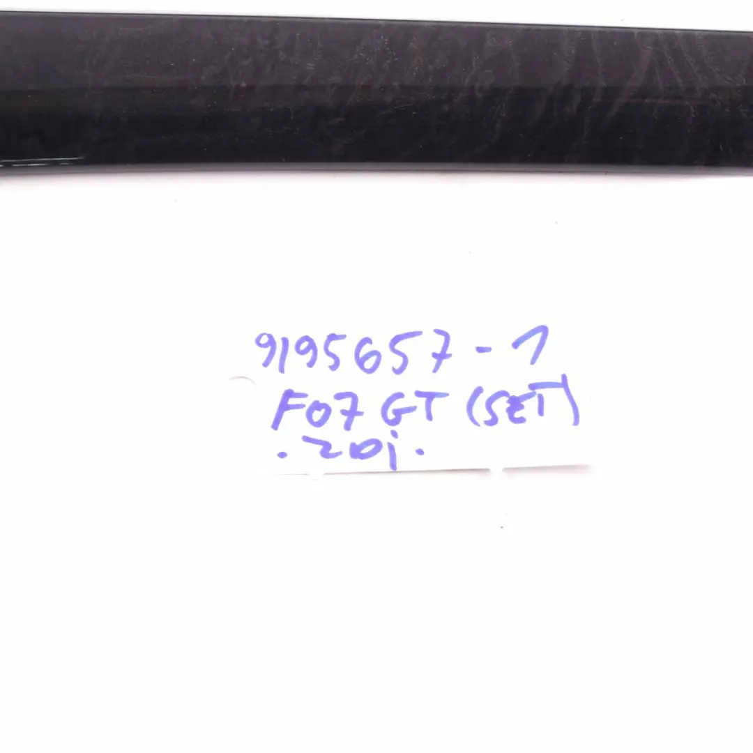 BMW F07 Set Trim Console Dashboard Door Card Strip Cover Wood Ash Anthracite - SKU rhd-9195657-1 - Part number 9195657