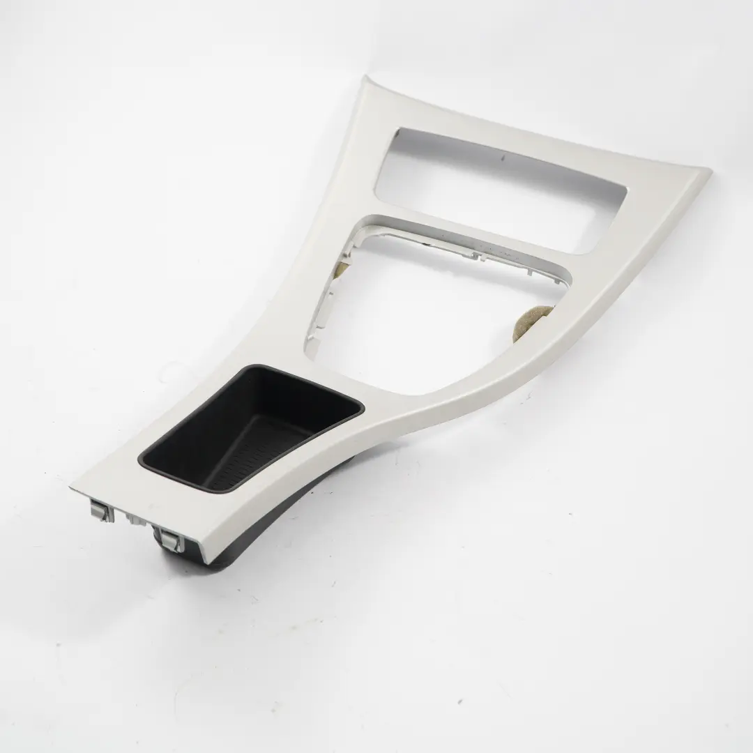 Centre Console Cover Trim Ashtray Gear Shift Satinsilber Silver to BMW E90 LCI with Part number 9197237 BMW E90 LCI Centre Console Cover Trim Ashtray Gear Shift Satinsilber Silver - SKU rhd-9197237-3 - Part number 9197237