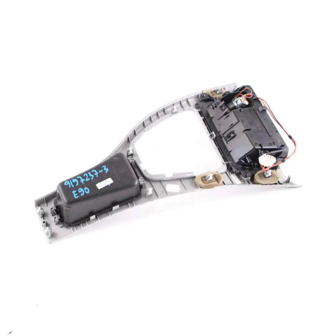 Centre Console BMW E90 E91 LCI Cover Trim Ashtray Gear Surround Satinsilber to with Part number 9197237 Centre Console BMW E90 E91 LCI Cover Trim Ashtray Gear Surround Satinsilber - SKU rhd-9197237 - Part number 9197237