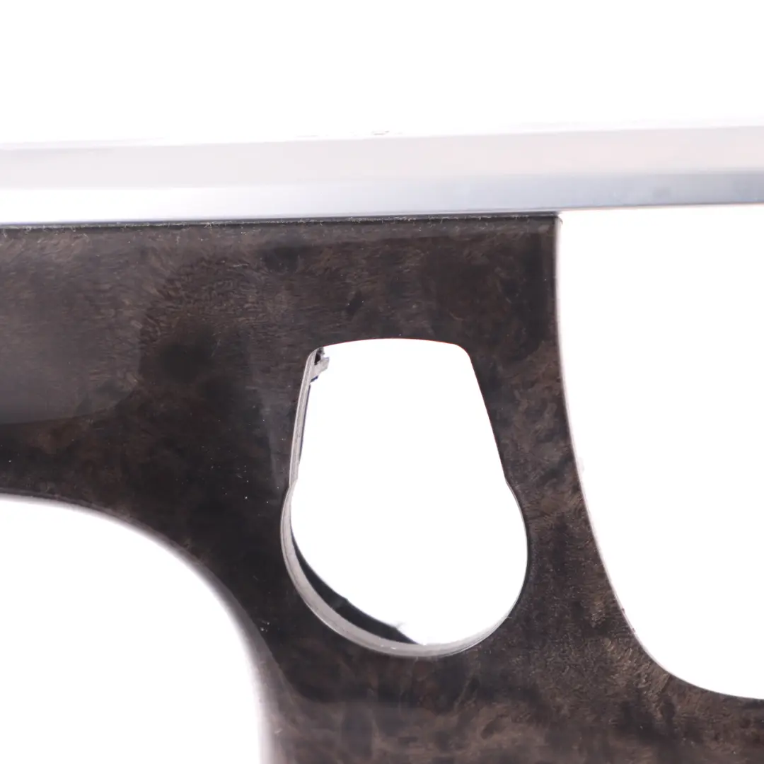 Trim BMW F12 Instrument Panel Dachboard Middle Strip Poplar Wood Grain - SKU rhd-9197518 - Part number 9197518
