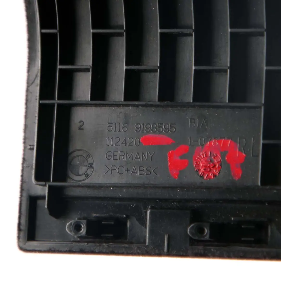 BMW F07 Cover Fuse Carrier Glove Box Trim F12 F13 - SKU rhd-9198595 - Part number 9198595