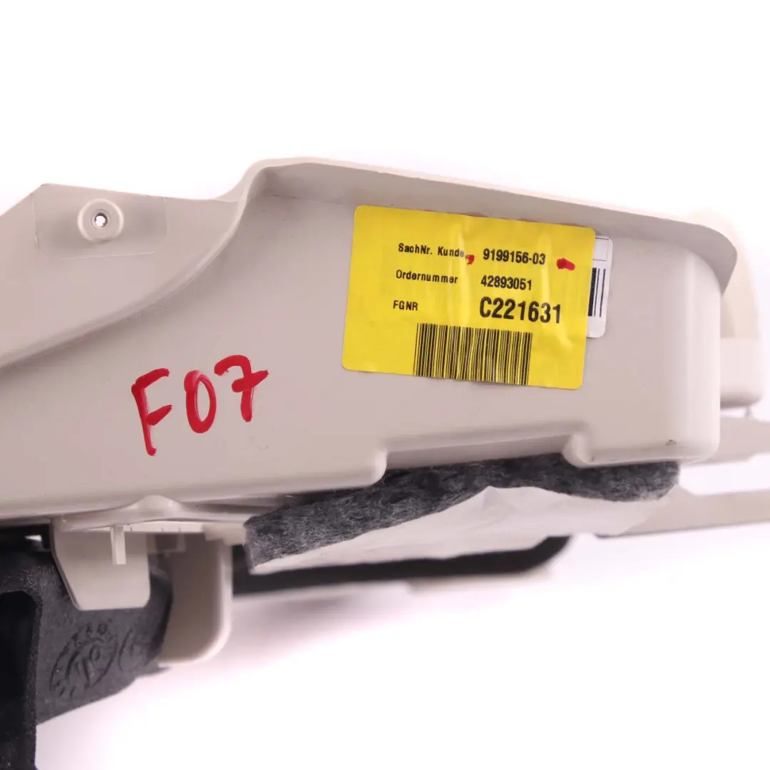 BMW F07 Front Right O/S Footwell Dash Trim Panel Bottom Elfenbeinweiss - SKU rhd-9199156 - Part number 9199156