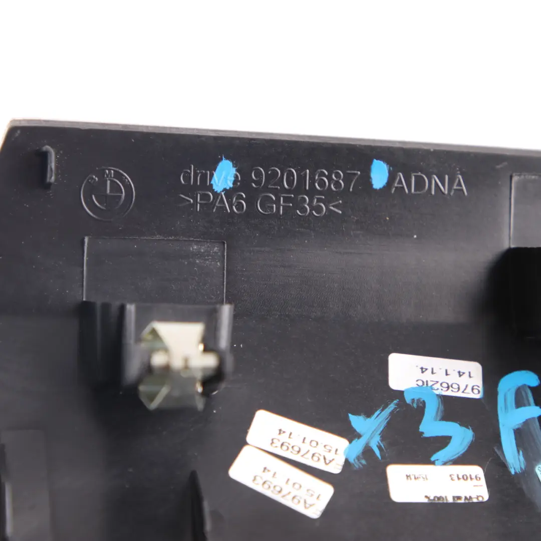 Dashboard Cover I-panel Trim Passenger Side Alu Brushed to BMW X3 F25 with Part number 9201687 BMW X3 F25 Dashboard Cover I-panel Trim Passenger Side Alu Brushed - SKU rhd-9201687 - Part number 9201687