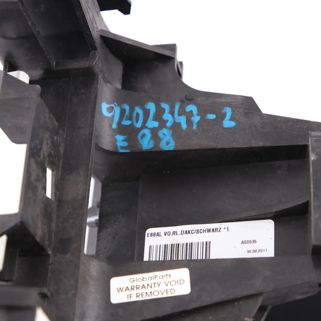 Front Armrest BMW E88 Centre Console Arm Rest Black Trim Cover Panel 9144914 to with Part number 9202347 Front Armrest BMW E88 Centre Console Arm Rest Black Trim Cover Panel 9144914 - SKU rhd-9202347-2 - Part number 9202347