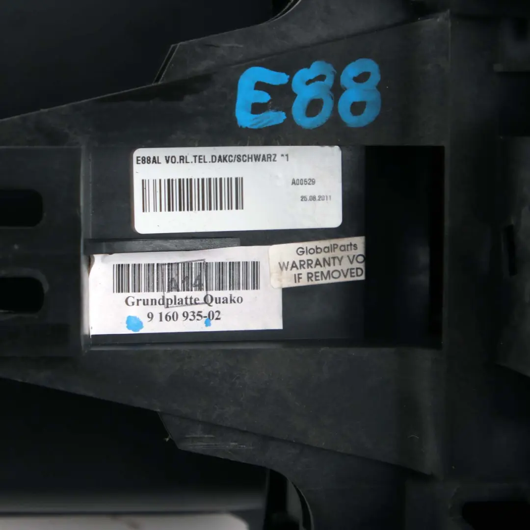 BMW 1 Series E88 Centre Console Arm Rest Armrest Black With Rear Trim Cover - SKU rhd-9202347 - Part number 9202347