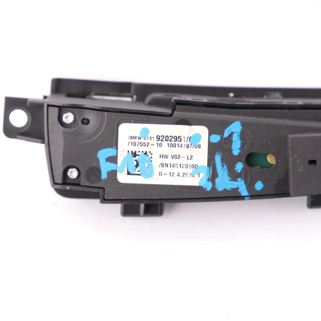 Centre Console Switch BMW F10 F11 F12 1 Operating Unit Buttons to with Part number 9202951 Centre Console Switch BMW F10 F11 F12 1 Operating Unit Buttons - SKU rhd-9202951-1 - Part number 9202951